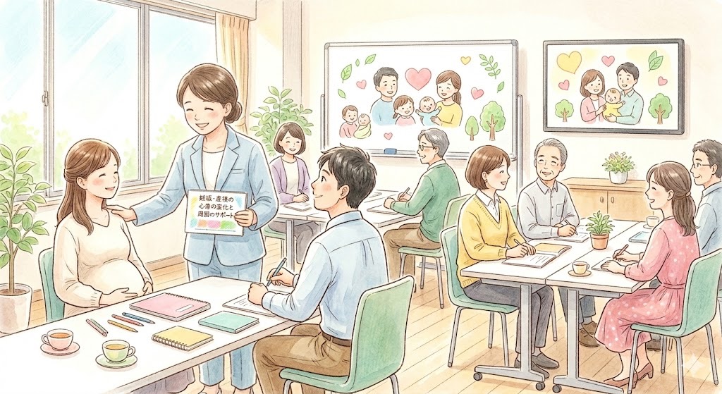 企業研修|おてての輪 助産院はマタニティビクス・授乳相談・断乳卒乳相談・沐浴・ベビーマッサージレッスン・産後ケアを行う出張専門・オンラインの助産院です